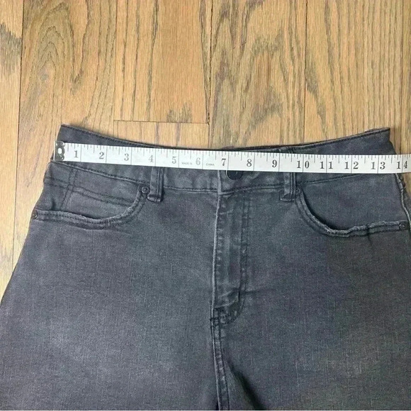 Sincerely Jules Womens Black Denim Cut Off High Waisted Shorts Size 5/27 - Picture 5 of 7